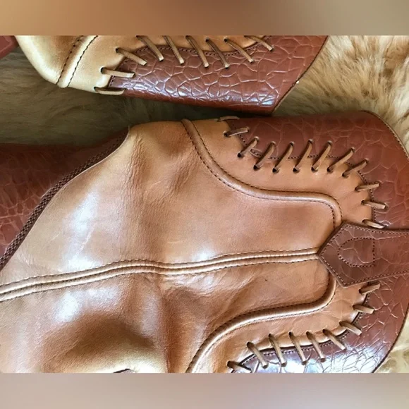 DINGO COWBOY BOOTS Vintage Leather Size 8 - Picture 2 of 7